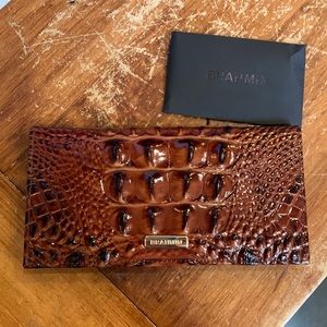 Authentic Brahmin Checkbook Holder